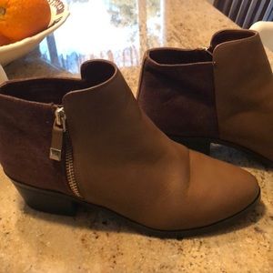 Call It Spring brown ankle booties sz 7
